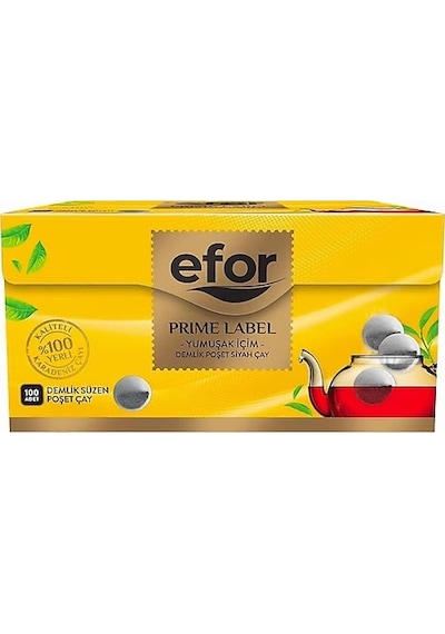 Efor Prime Label Demlik Poşet Çay 100 x 3.2 G