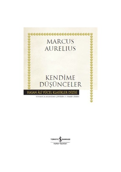 Kendime Düşünceler - Marcus Aurelius