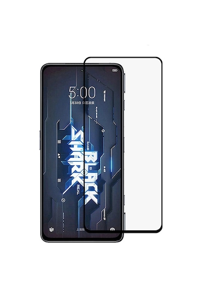 Microcase Xiaomi Black Shark 5 Pro Tam Kaplayan Cam-Siyah