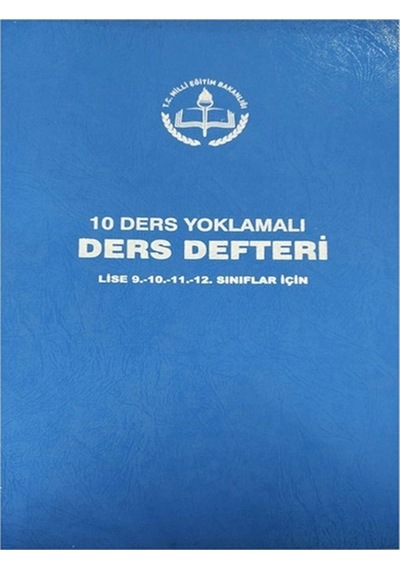 Dilman - Ders Defteri 10 Ders Yoklamalı Plastik Kapak Çok Renkli