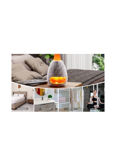 3d Alev Görünümlü Oda Hava Nemlendirici Himalaya Tuzlu Humidifier Buhar Makinesi