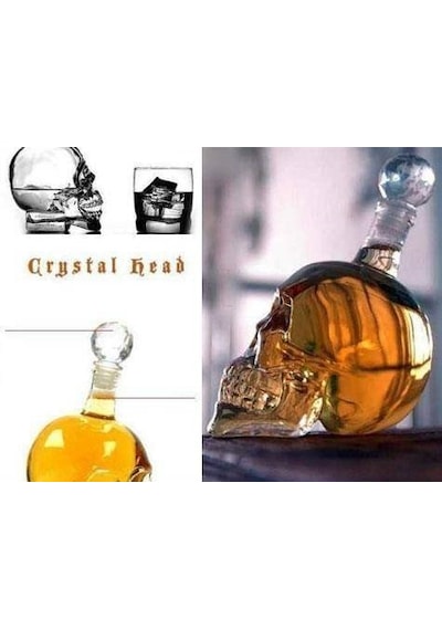 Crystal Head Kuru Kafa Cam Şişe