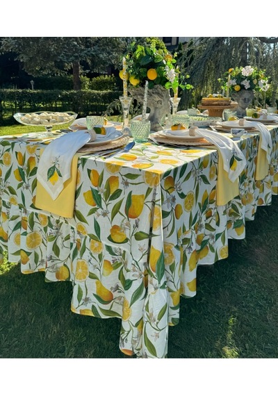 Amalfi Limon Desen Masa Örtüsü