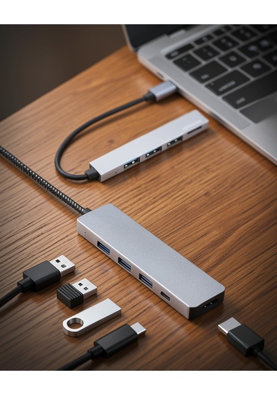 Usb Type-c 8 In 1 Hub Dönüştürücü Uucz Apple MacBook Uyumlu çevirici1