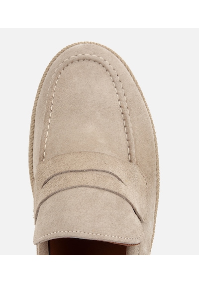 Hotiç Erkek Süet Deri Bej Hasır Detaylı Günlük Loafer 02ayh319490a310 02ayh319490a310 Bej