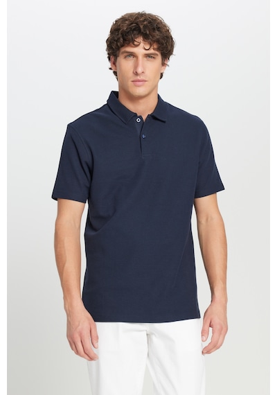 AC&Co / Altınyıldız Classics Erkek Lacı %100 Pamuk Slim Fit Dar Kesim Polo Yaka Jakarlı Triko Tişört Lacı