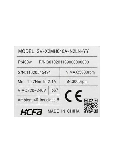 Hcfa Sv-x2mh040a-n2ln-yy 400w Ac Servo Motor Endüstriyel Otomasyon