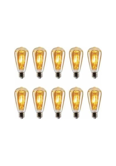 4 Watt Rustik Ampul Amber Renk 10 Adet