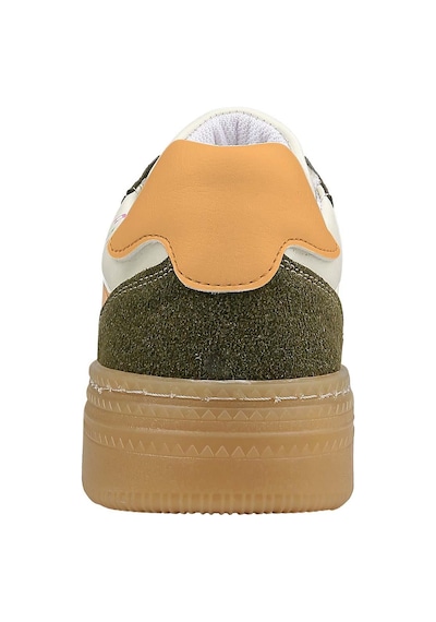 Kadın Vegan Deri Krem Sneakers - Warner Bros Looney Tunes Sylvester And Tweety Tasarım Çok Renkli