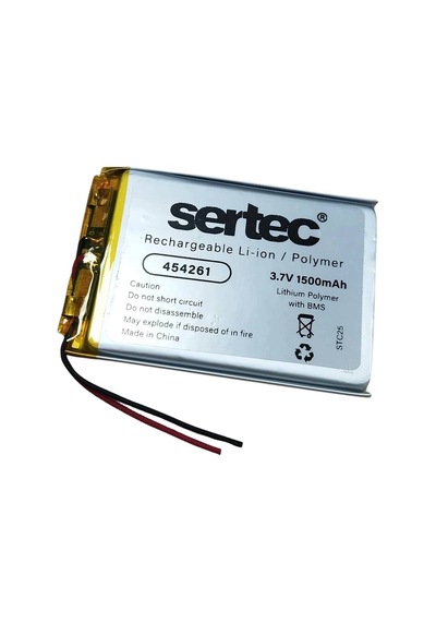 Sertec 454261 3.7v 1500 Mah Li-polymer Pil Devreli/1.5a Evimdeyokyok