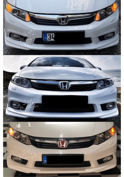 Honda Civic Fb7 Ön Ek (Plastik) Boyasız Fb7 Ön-Tampon-Karlık-Ek