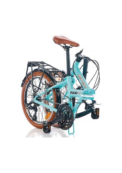 Carraro Flexi 121 20 Jant 21 Vites 35 Cm V Fren Katlanır Bisiklet Mat Turkuaz Siyah Bakır