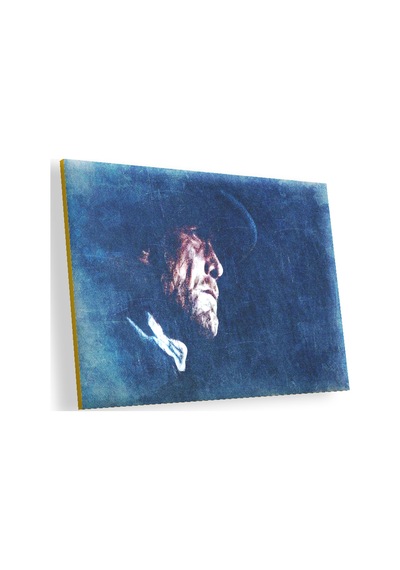Cakasepetim Clint Eastwood Portresi Mavi Fon Ahşap Mdf Tablo