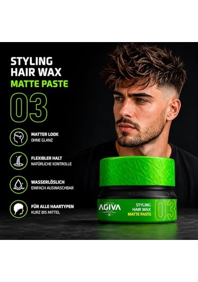 Wax 155ml 03 Matte Paste Yeşil