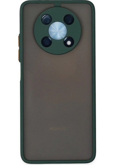 Huawei Nova Y90 Kılıf Montreal Silikon Kapak - Yeşil Düz Renkli