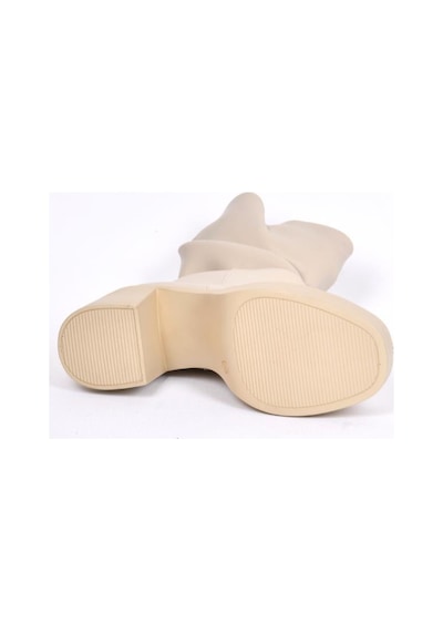 Papuçcity Sprs 02384 8 Cm Topuklu Kadın Günlük Bot Krem