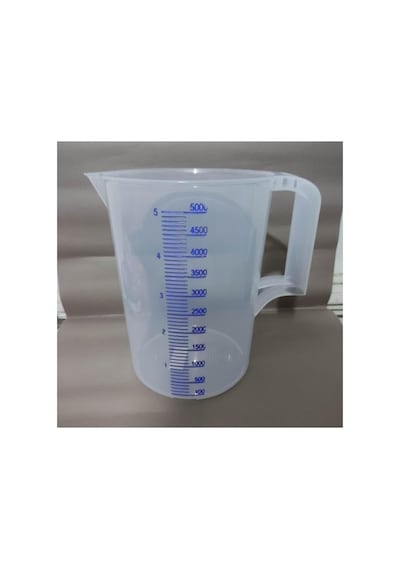 5 Lt Ölçme Kabı Şeffaf, Dayanıklı Plastik Mutfak Ölçü Kabı Süper Ürün Diğer
