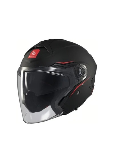 Mt Cosmo Sv Solid A1 Mat Siyah Açık Kask Mat Siyah