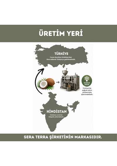Hindistan Cevizi Yağı 210 Ml. %100 Saf