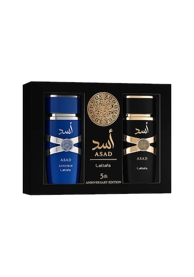 Lattafa Asad Edp 100 Ml + Asad Zanzibar Edp 100 Ml Erkek Parfüm Seti Oryantal