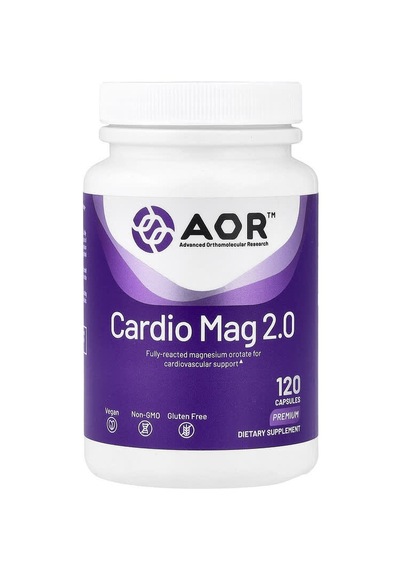 Advanced Orthomolecular Research Aor, Cardio Mag 2.0, 120 Capsules