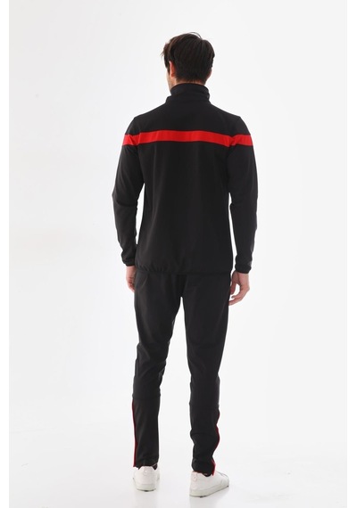 K18 Siyah-kırmızı Antrenman Eşofman Takımı K0156 Siyah