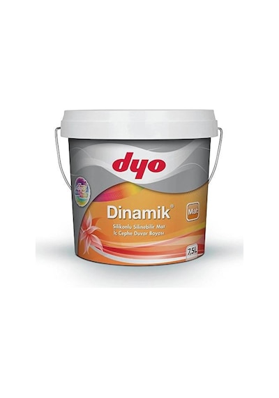Dyo 7,5lt Dinamik Mat Silikonlu Silinebilir İç Cephe Duvar Boyası 0588 7,5l