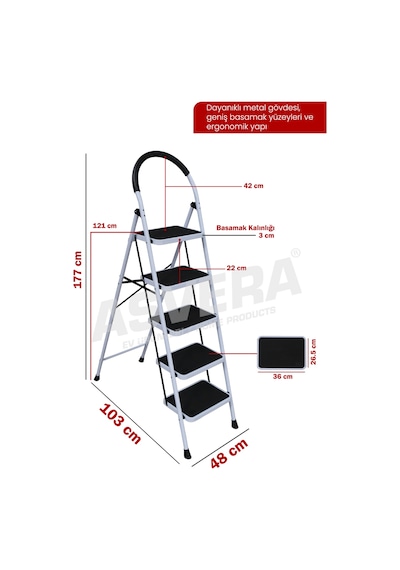 Vertika 5'li Ev Tipi Merdiven