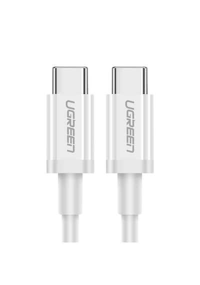 Ugreen 60518 Usb-c 60w 3a Qc Pd Hızlı Şarj Kablosu 1 M Beyaz