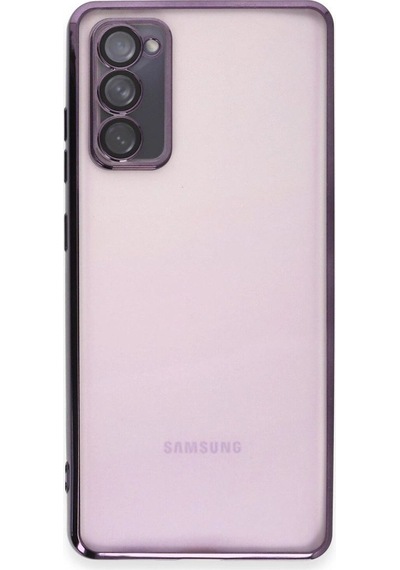 Tedar Samsung Galaxy Uyumlu S20 Fe Kılıf Razer Lensli Silikon - Mor Najmaddin standart