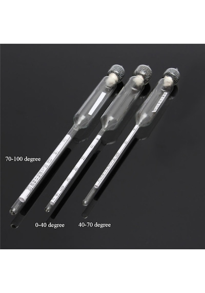 0-40 40-70 70-100 Derece 3 Lü Set Alkol Seviyesi Ölçer Cam Thr254