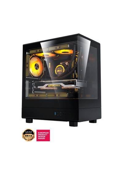 Aıgo Db330m Usb3.0 3 12cm Fan Temperli Cam Siyah Matx Kasa Psu Yok