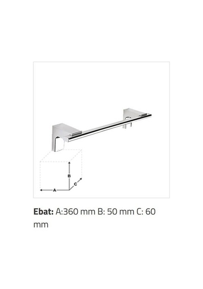 Sonia - Eletech Uzun Havluluk 350 Mm Krom  - A.1sn.113477- Diğer