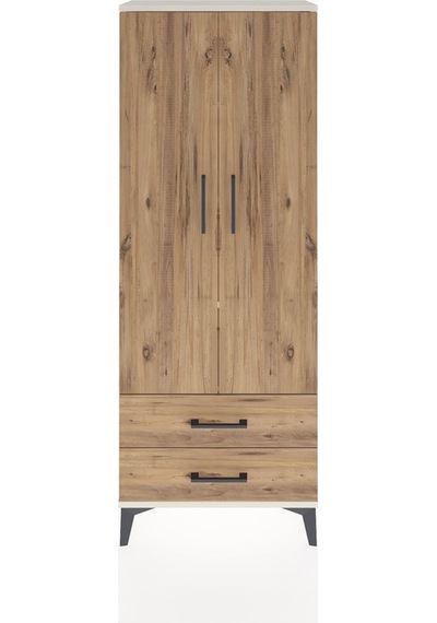 Arges Dolap 4 Raflı 2 Çekmeceli 2 Kapaklı 60x30x163 Aytaşı-çam Aytaşı