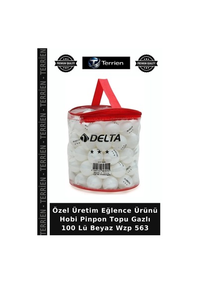 Özel Üretim Eğlence Ürünü Hobi Pinpon Topu Gazlı 100 Lü Beyaz Wzp 563