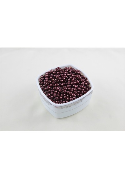 6 Mm Koyu Bordo İnci Boncuk 30 Gr Kolye, Bileklik, Küpe Ve Takı Yapımı