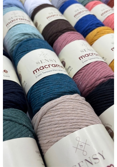 Sensy Premium Taranan Makrome Makrame Hobi Ipi Siyah