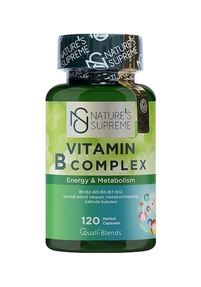 Natures Supreme Vitamin B Complex 120 Kapsül Aromasiz