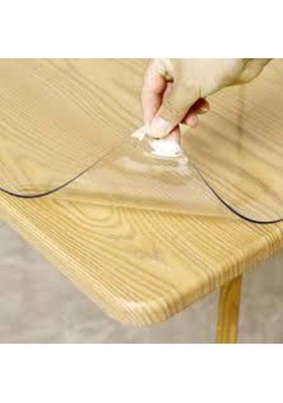 Polset Şeffaf Masa Örtüsü 100cm X 200cm 1.4mm Pvc Masa Örtüsü Koruyucu Diğer