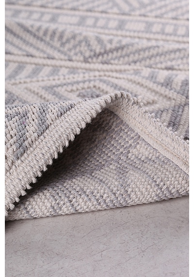 Bluenity Marina Doğal Pamuklu 2'li Banyo Kilim Seti 60x100+50x60 Cm - Gri