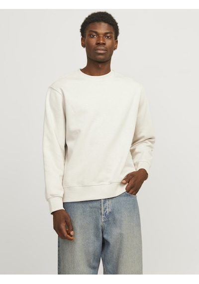 Jack & Jones Jjeurban Edge Rahat Kesim Sweatshirt 12259945 Bej