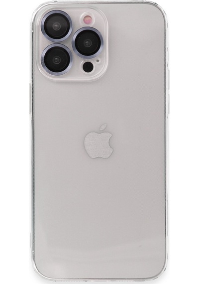 Newface Apple Uyumlu iPhone 13 Pro Kılıf Luko Lens Silikon - Sierra Blue Sierra Mavi