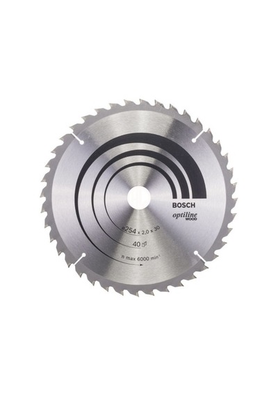 Daire Testere Bıçağı 254x30 Mm 40 Diş Ahşap Malzeme Kesimi İçin