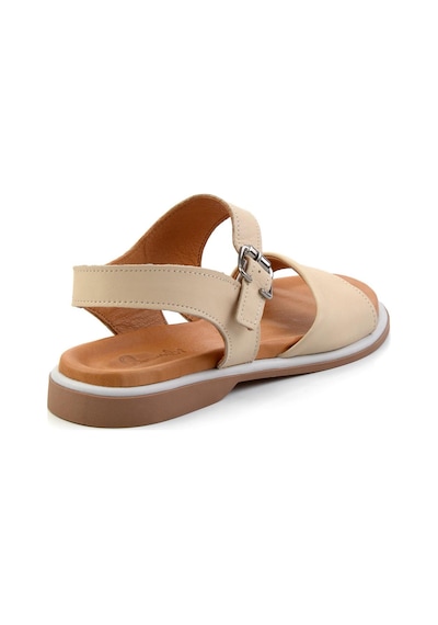 Bambi Bej Leather Kadın Sandalet K05331120603 Bej