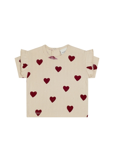 Antebies Kalp Jakar Tshirt Tayt Set Renkli