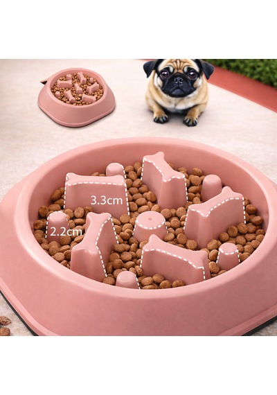 Köpek Yavaş Yeme Mama Kabı Anti-gulping Slow Feeder Kaymaz Tabanlı Sağlıklı Mama Kabı