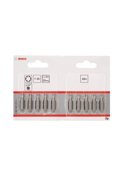 Tornavida Ucu Ekstra Sert, T25, 25 Mm, 10'lu Paket, 2607001616