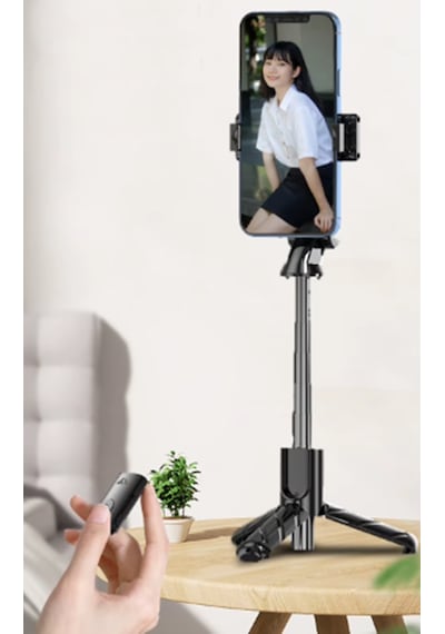 K03 Tripod Bluetooth Kumandalı Selfie Çubuğu Monopod