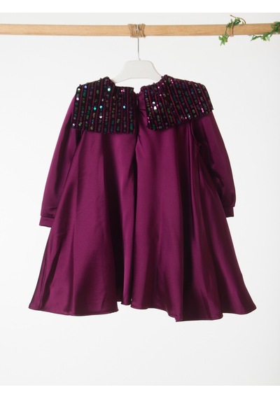 Xo Kids Kız Çocuk Elbise 1-5 Yaş 1675 Mor