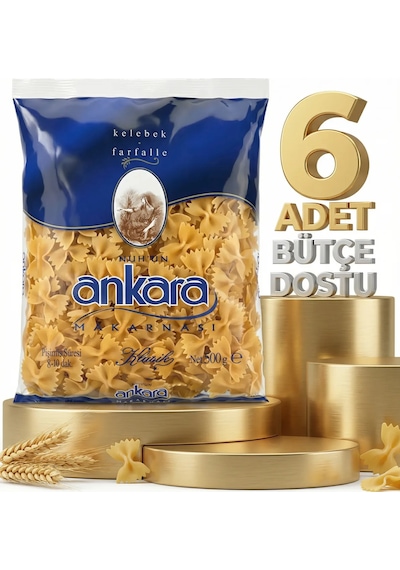 Ankara Kelebek Makarna 6x500 Gr